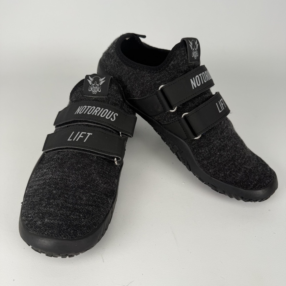 Notorious Lift Sumo Sole Deadlift Slippers Men's Sz 10 BLACK